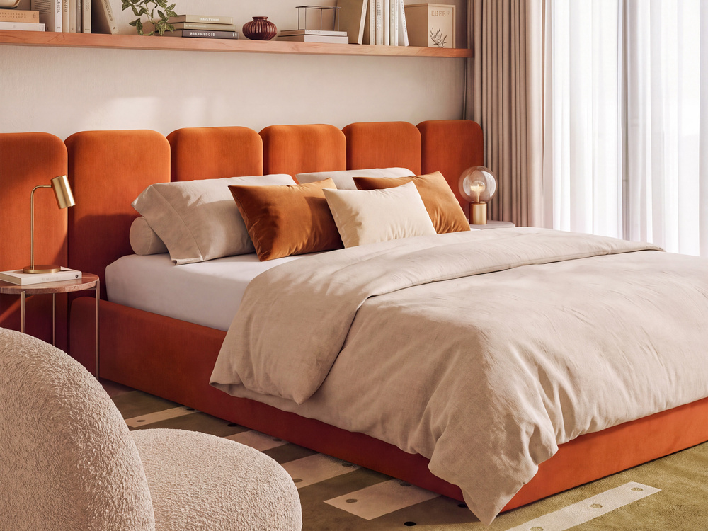 Isola Bed with storage and headboard