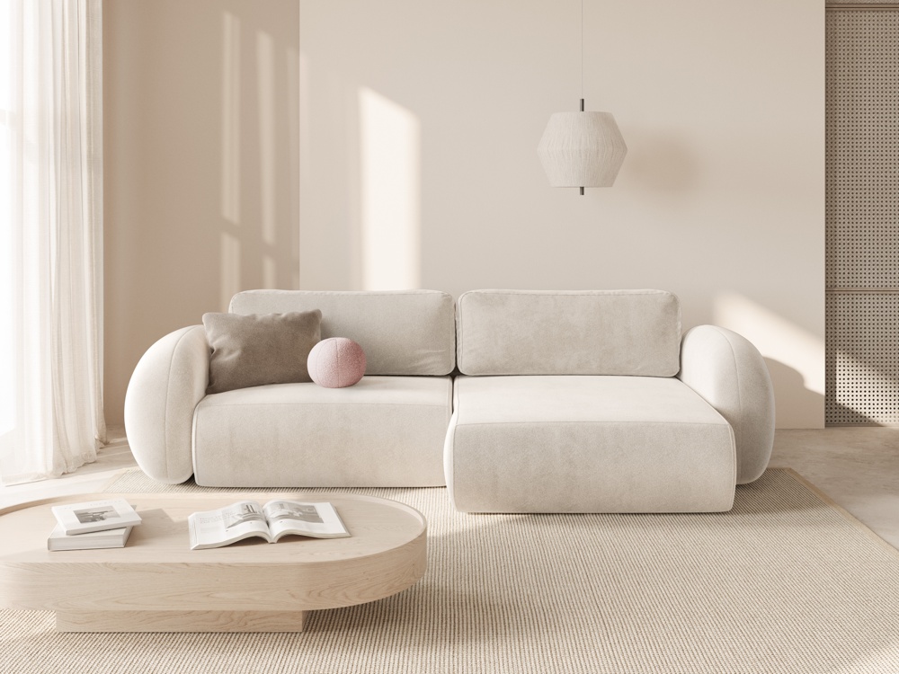 Tonale canapé d'angle reversible avec coffre de rangement, convertible 4 places